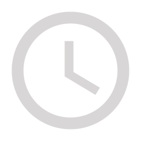 Uhr-Symbol mit grauer Outline